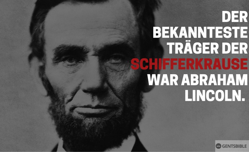Abraham Lincoln mit gleichnamiger Gesichtsbehaarung